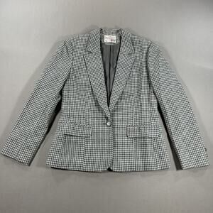 Vintage Pendleton Herringbone Virgin Wool Blazer Women’s Petite Small USA Made
